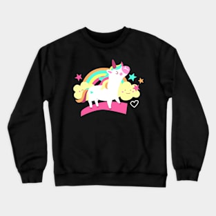 Unicorns pattern. Crewneck Sweatshirt